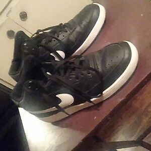 Black With White Nike Swoosh. Airforce 1